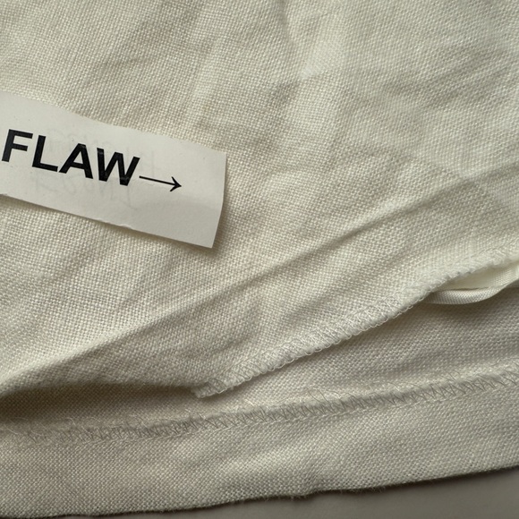 Lauren Ralph Lauren White 100% Linen Lined Midi Skirt Women's SZ. 22W Boho Beach - Picture 7 of 10